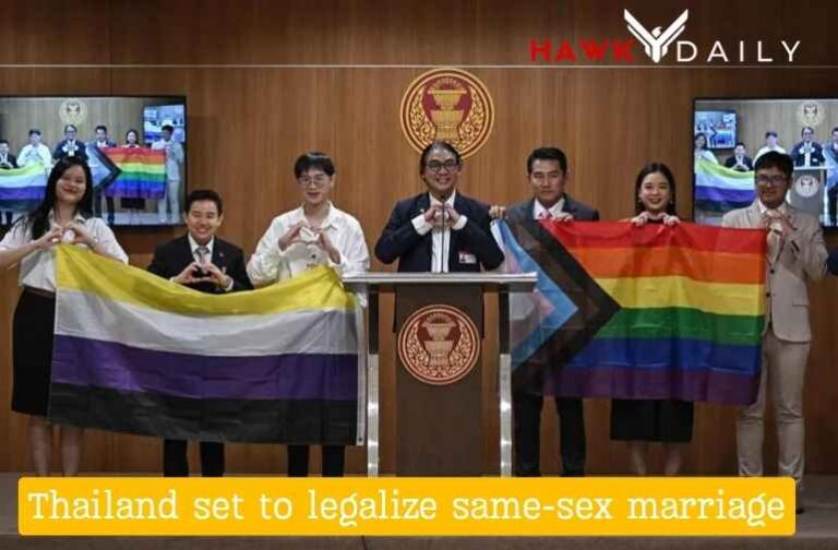 Thailand legalize same-sex marriage.